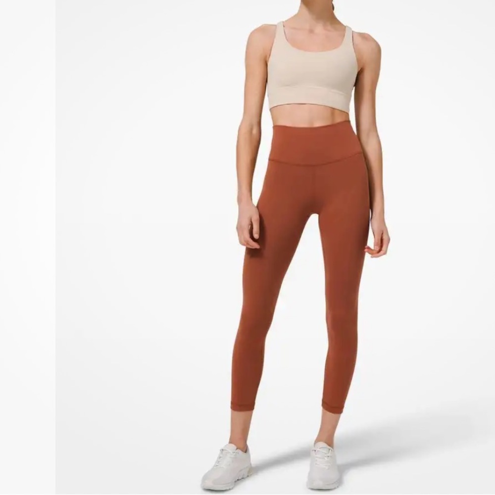 LULULEMON high waist terracotta leggings